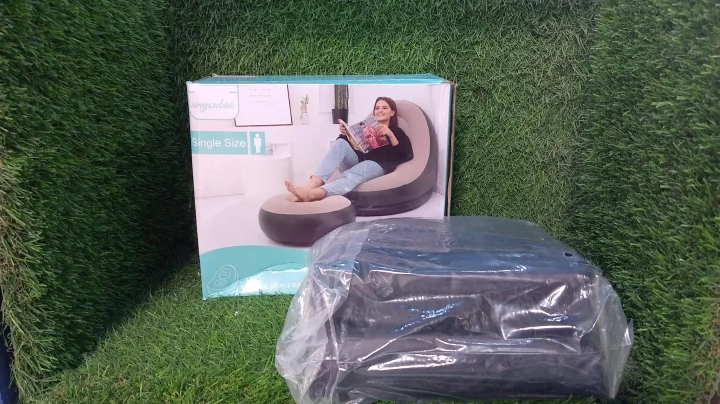 Portable Inflatable Air Couch with Pump β Indoor & Outdoor