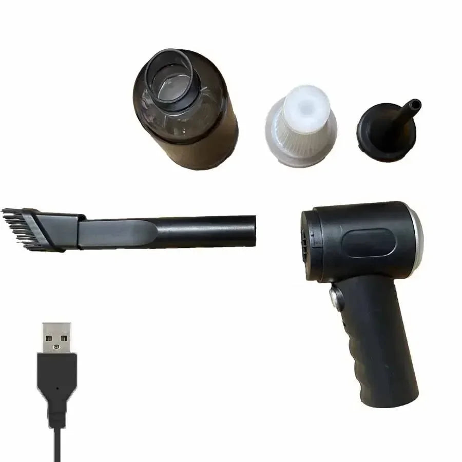 9000Pa Wireless Car Vacuum Cleaner — USB Charging, Wet & Dry, 120W